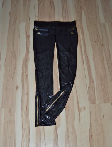 Schwarze wetlook shiny - schwarze,