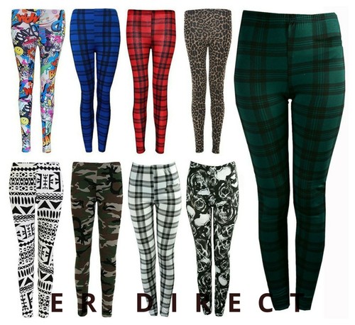 Damen bedruckte leggings volle - leggings,