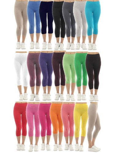 Damen capri leggings - 3/4, kurze